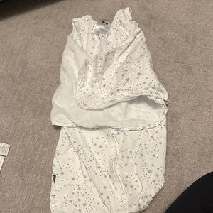 Halo White Sleep Sack with Gray Stars